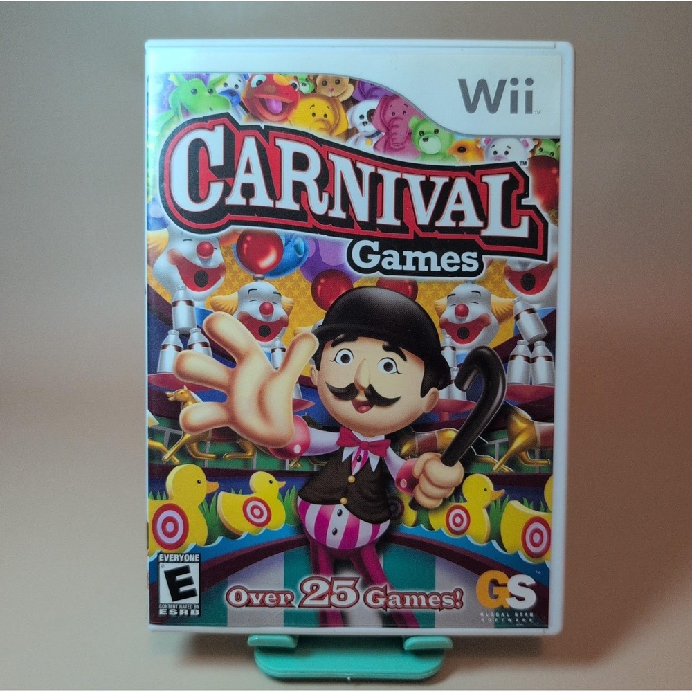 Carnival Games Nintendo Wii 2007 CIB Complete Excellent Tested